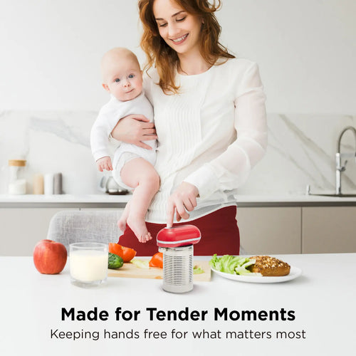 Shopkitchenmama Mini Plus Rechargeable Electric Can Opener: Compact, Type-C Charging, Hands-Free, Auto Shut-Off, Smooth Edge, Food-Safe – Ideal for Home, Travel, and Seniors with Arthritis 