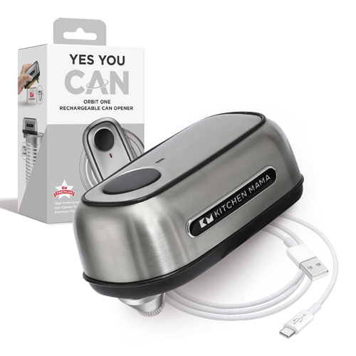 Orbit One Rechargeable Professional-Strength Can Opener Stainless Steel - Shopkitchenmama