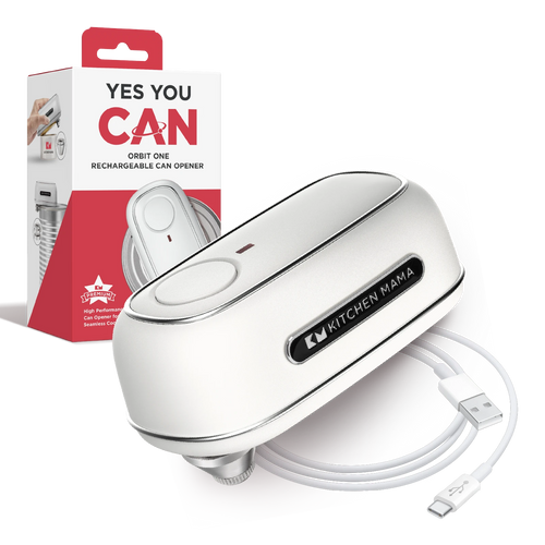 Orbit One Rechargeable Professional-Strength Can Opener White - Shopkitchenmama