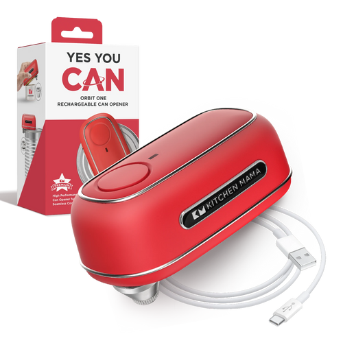Orbit One Rechargeable Professional-Strength Can Opener Red - Shopkitchenmama