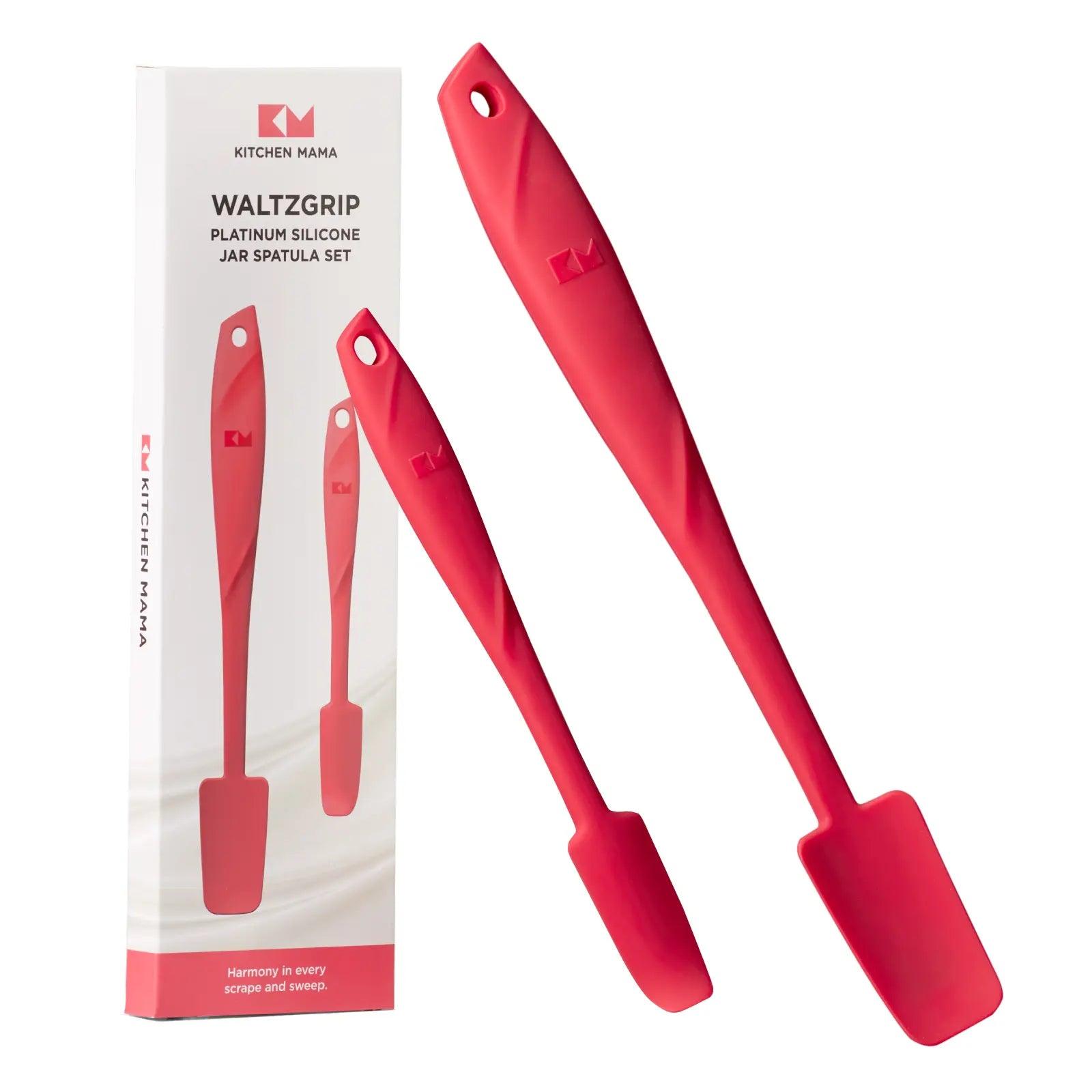Shopkitchenmama silicone jar spatula, Waltzgrip, platinum silicone jar spatula set