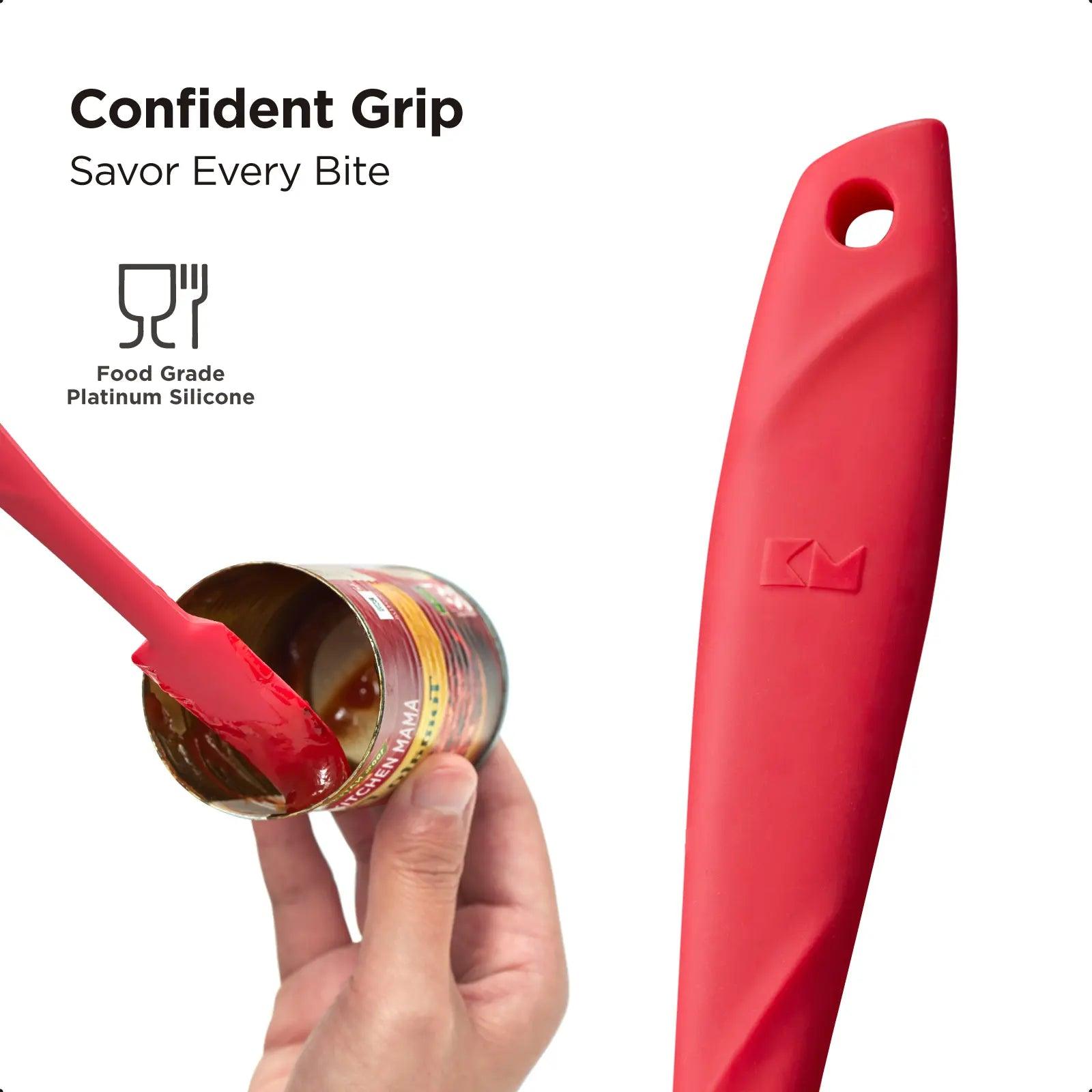 Shopkitchenmama silicone jar spatula, Waltzgrip, platinum silicone jar spatula set, food grade platinum silicon