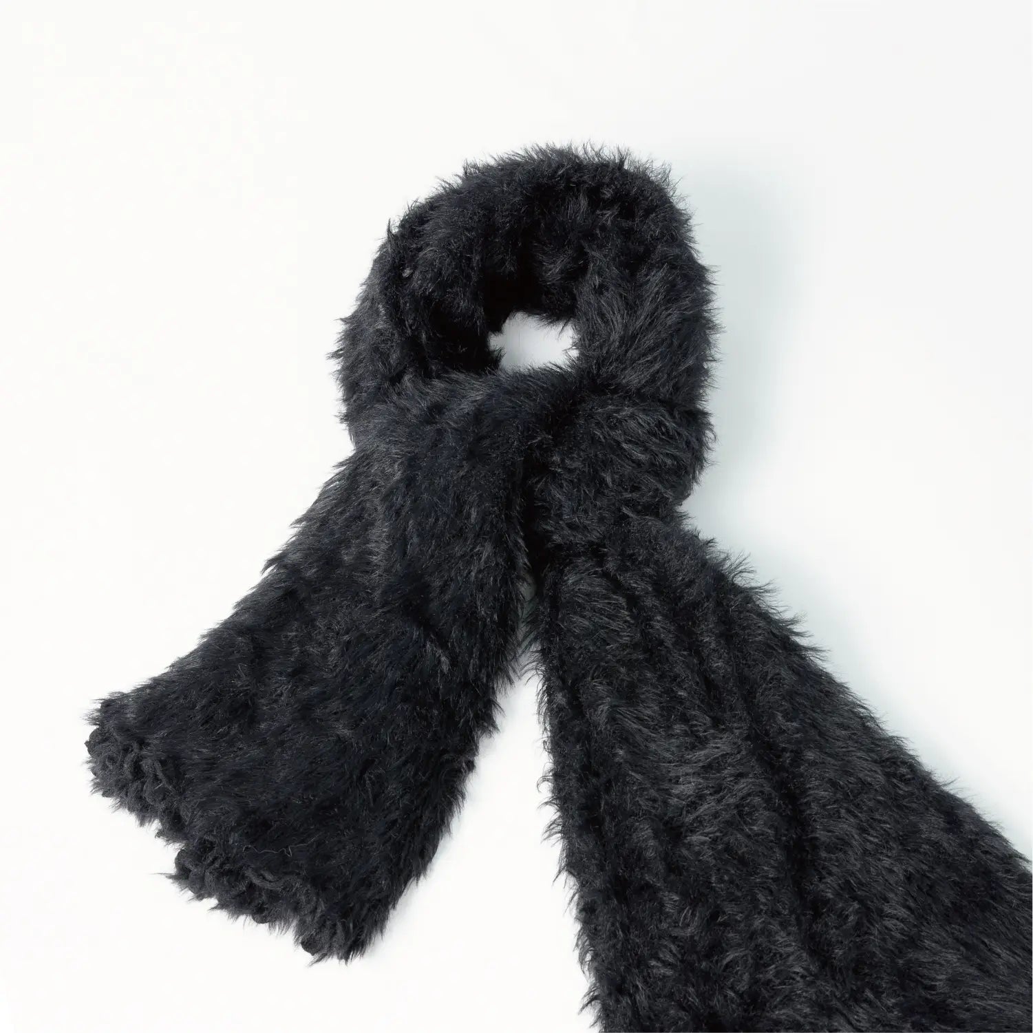 KM CHOICE: ONE Scarf- Wear ONE Scarf with Infinite Possibilities, Lightweight, Fur-Free, Shawl Wrap, Knitted Fluffy Scarf, Giving Shawl in Gift Box, Fall Winter Scarf for Women and Men, Infinity Scarf (Black)
