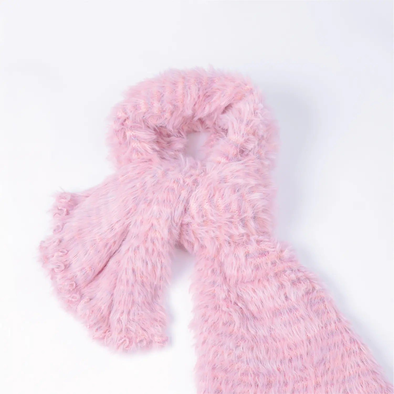 KM CHOICE: ONE Scarf- Wear ONE Scarf with Infinite Possibilities, Lightweight, Fur-Free, Shawl Wrap, Knitted Fluffy Scarf, Giving Shawl in Gift Box, Fall Winter Scarf for Women and Men, Infinity Scarf (Grey Pink)