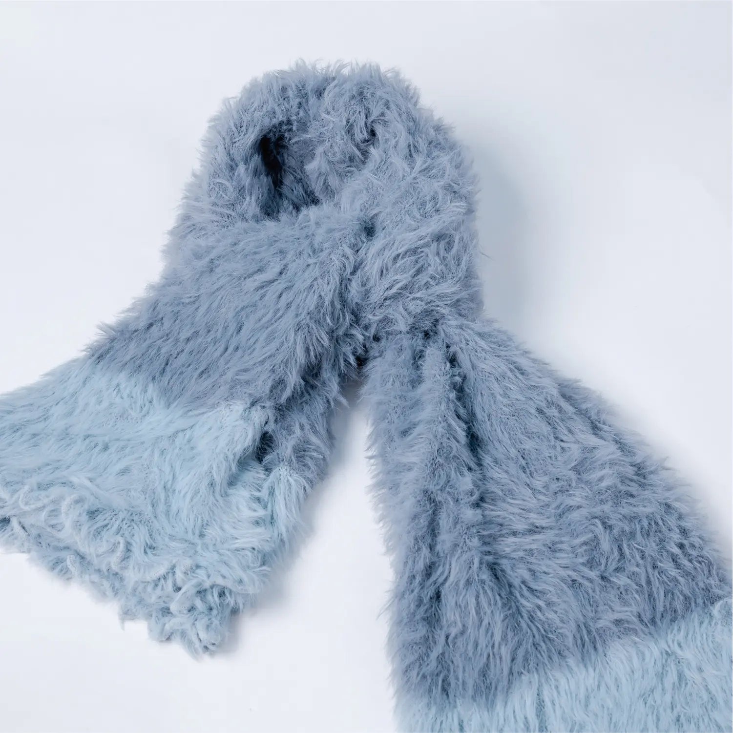 KM CHOICE: ONE Scarf- Wear ONE Scarf with Infinite Possibilities, Lightweight, Fur-Free, Shawl Wrap, Knitted Fluffy Scarf, Giving Shawl in Gift Box, Fall Winter Scarf for Women and Men, Infinity Scarf (Blue)