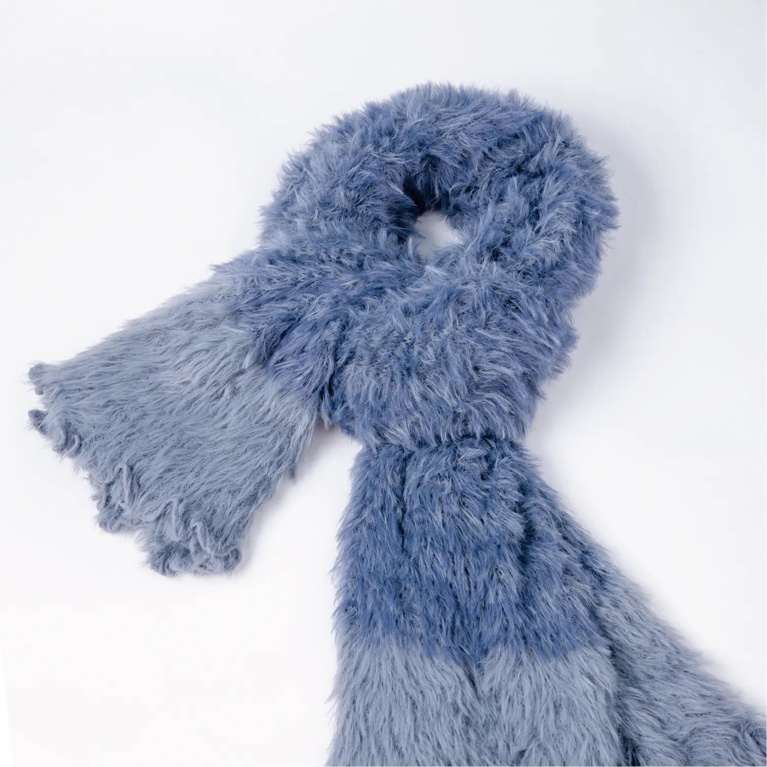 KM CHOICE: ONE Scarf- Wear ONE Scarf with Infinite Possibilities, Lightweight, Fur-Free, Shawl Wrap, Knitted Fluffy Scarf, Giving Shawl in Gift Box, Fall Winter Scarf for Women and Men, Infinity Scarf (Night Blue)