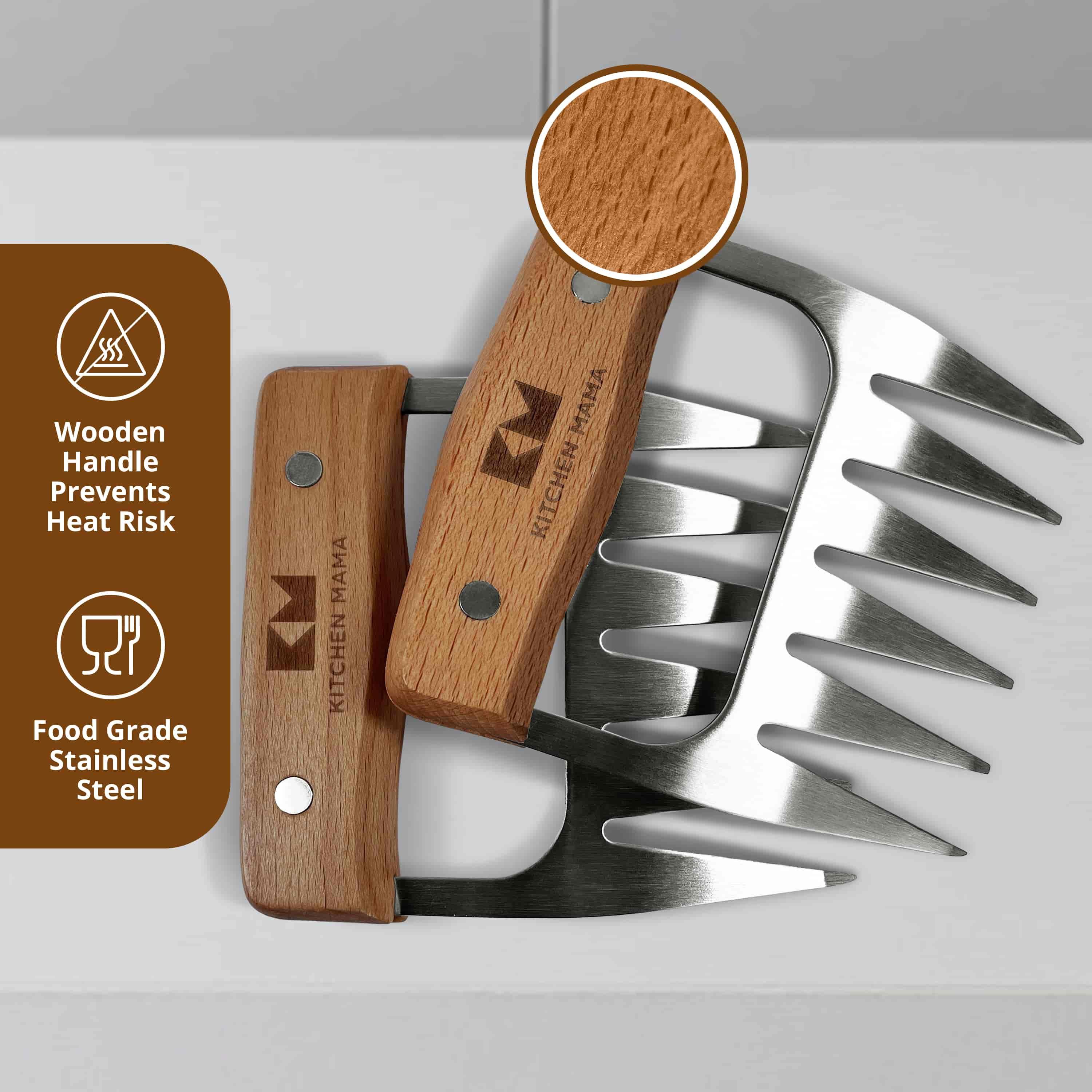 Meat Shredder Claws (A Set of 2) + Pouch Bag - Shopkitchenmama